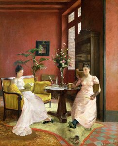 Deux femmes lisant à l